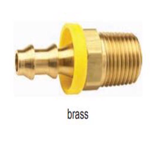 2720402C Male NPT x Push-on Hose Barb Brass
