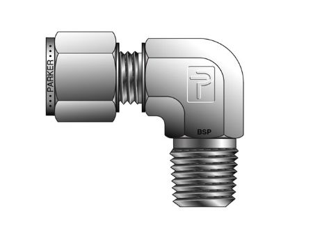 Picture for category A-LOK Metric Tube BSPT Male Elbow - MSEL